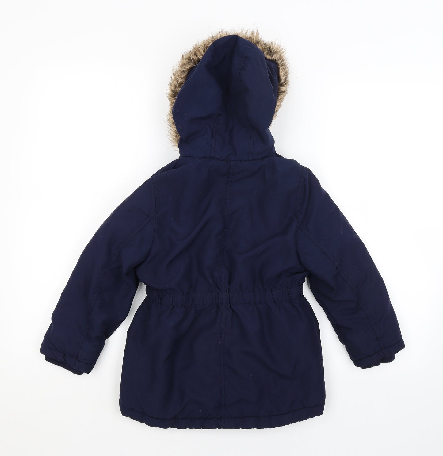 George Girls Blue   Basic Coat Coat Size 5-6 Years