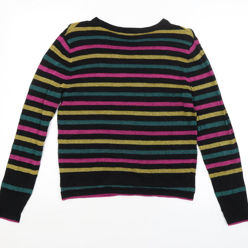 TU Womens Multicoloured Striped  Pullover Jumper Size 10