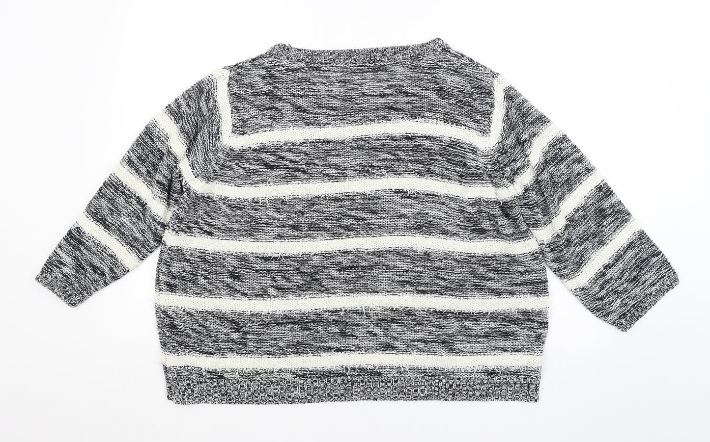 F&F Womens Multicoloured Striped  Pullover Jumper Size 22