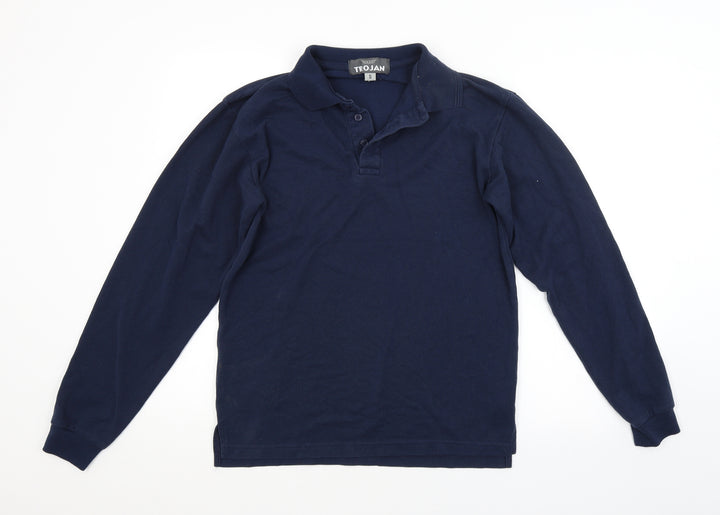 Trojan Mens Blue Polo Size S
