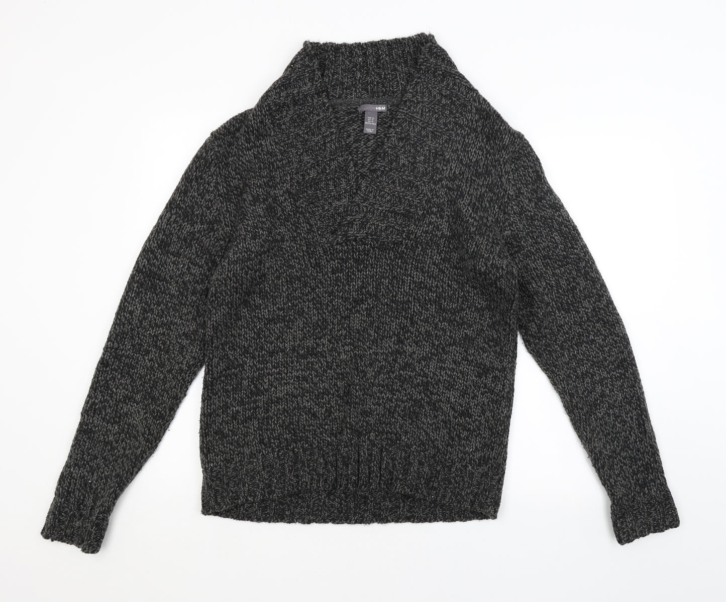 H&M Mens Grey   Pullover Jumper Size M