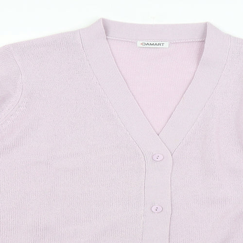 Damart Womens Purple   Cardigan Jumper Size 10