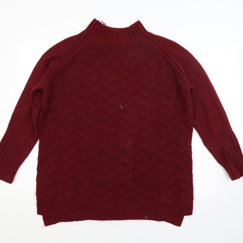 Papaya Womens Red   Pullover Jumper Size L