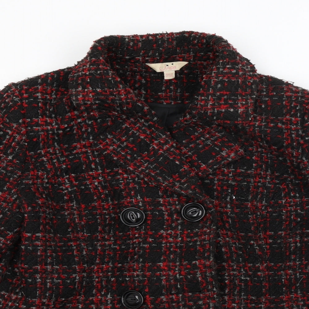 JULIPER Womens Multicoloured Camouflage  Parka Coat Size 14