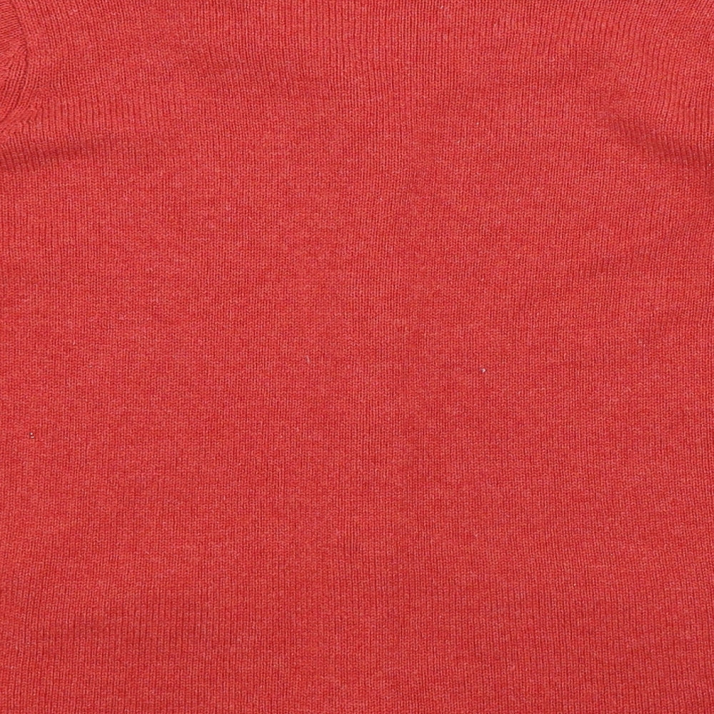 M&S Womens Red   Cardigan Jumper Size 10