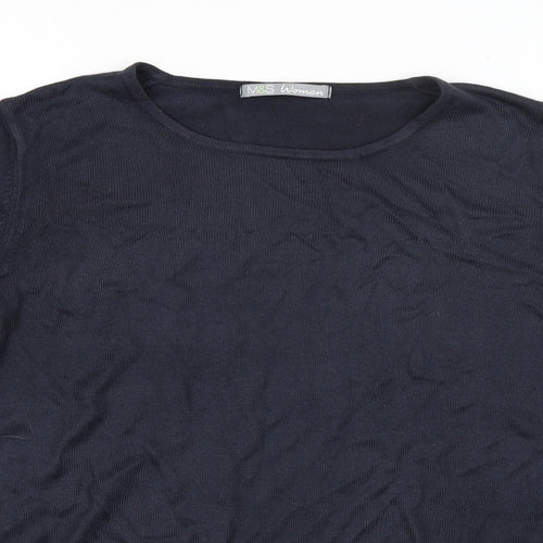 M&S Womens Blue   Pullover Jumper Size 12