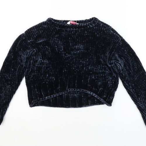 Miss E-vie Girls Blue   Pullover Jumper Size 7-8 Years