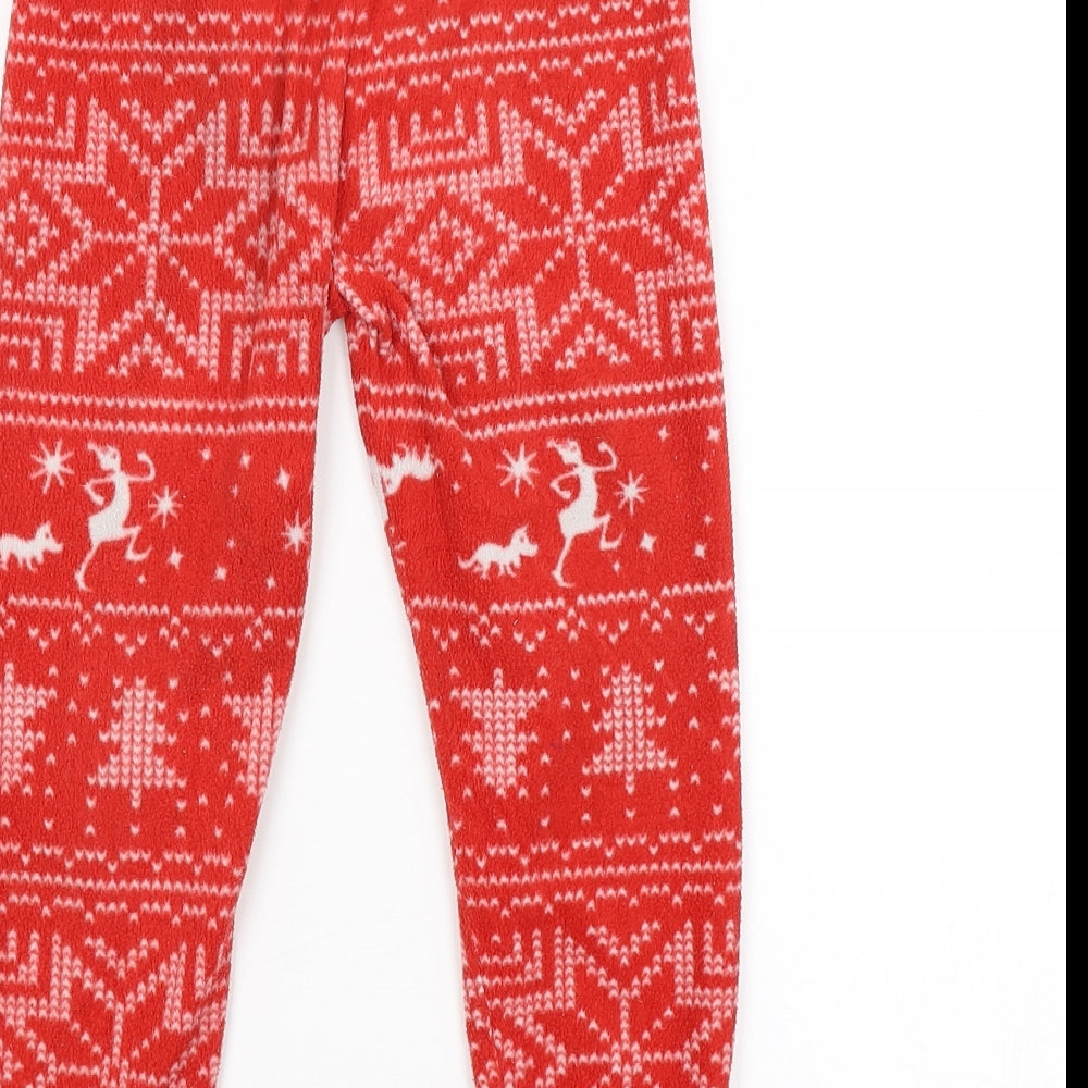 Primark Boys Red Argyle/Diamond   Pyjama Pants Size 4-5 Years  - CHRISTMAS