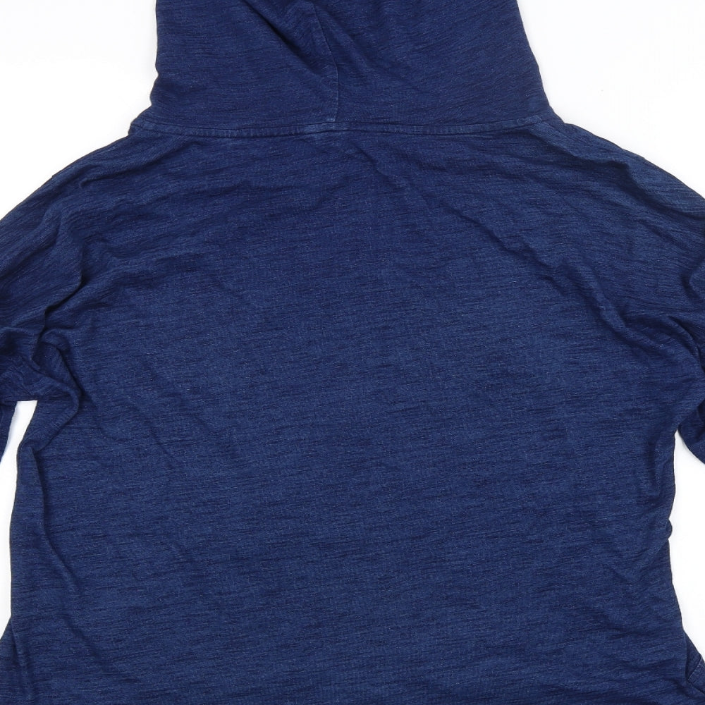 M&S Womens Blue   Full Zip Hoodie Size 18