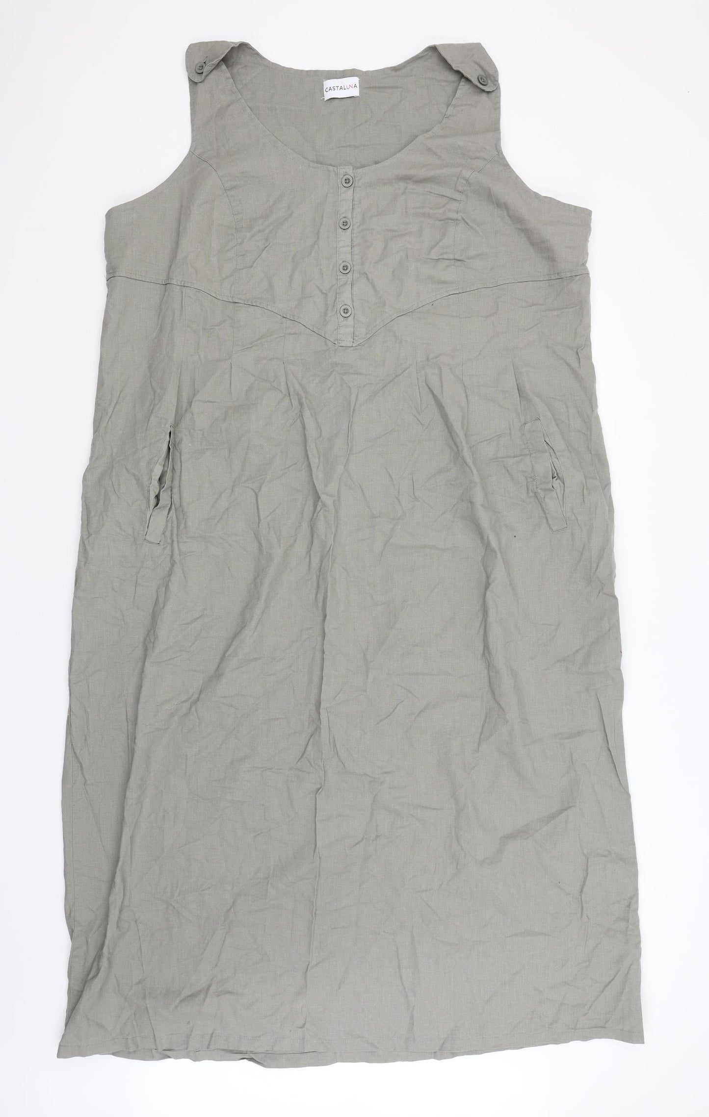 Castaluna Womens Grey   Tank Dress  Size 26