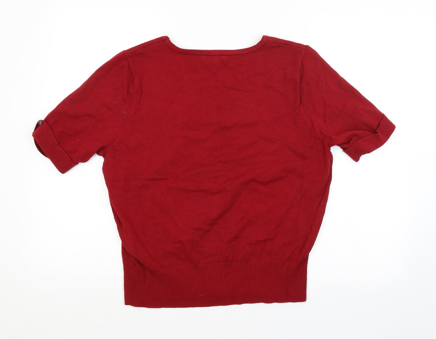 DAVID EMANUEL Womens Red   Pullover Jumper Size 20