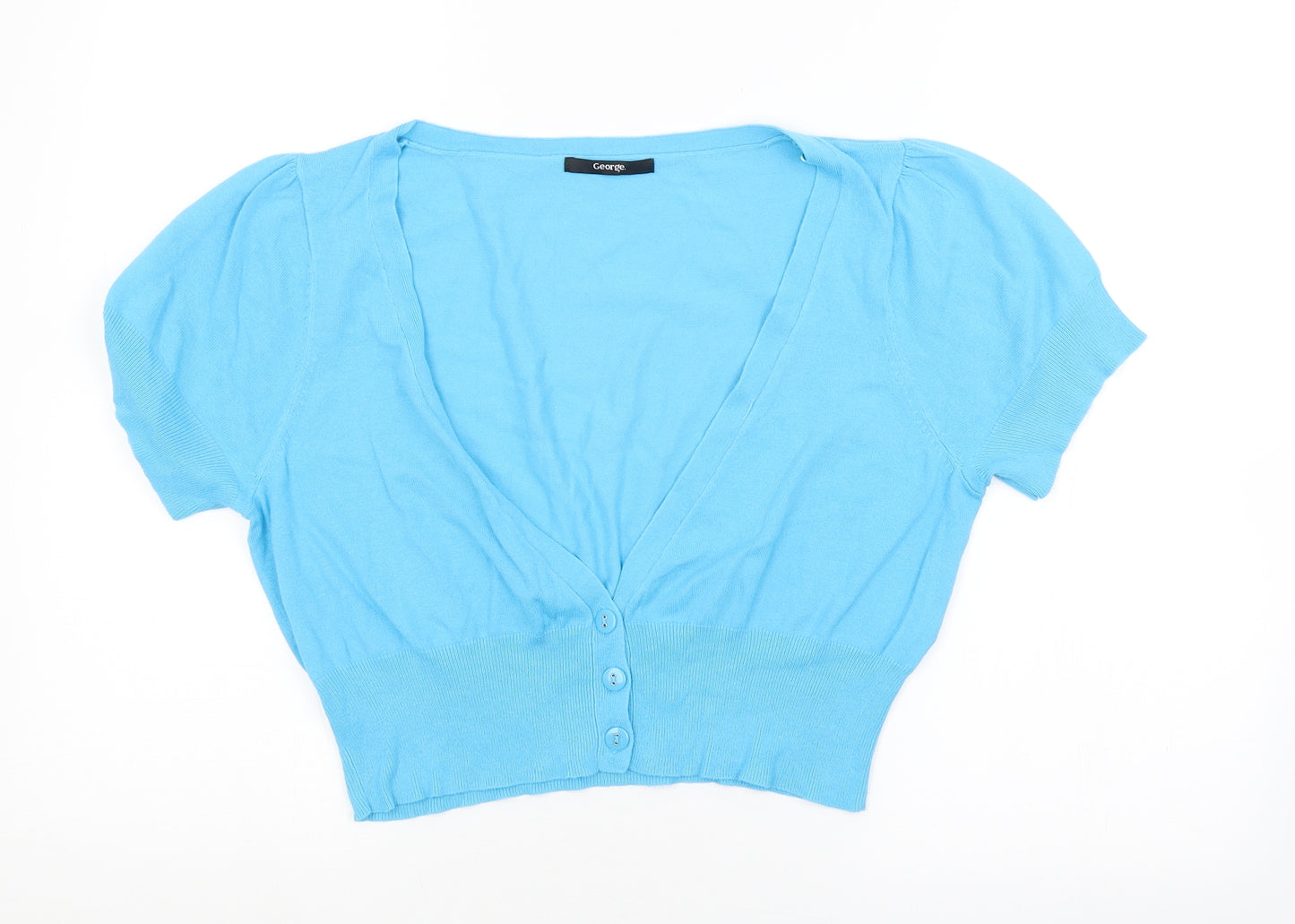 George Womens Blue   Cardigan Jumper Size 14