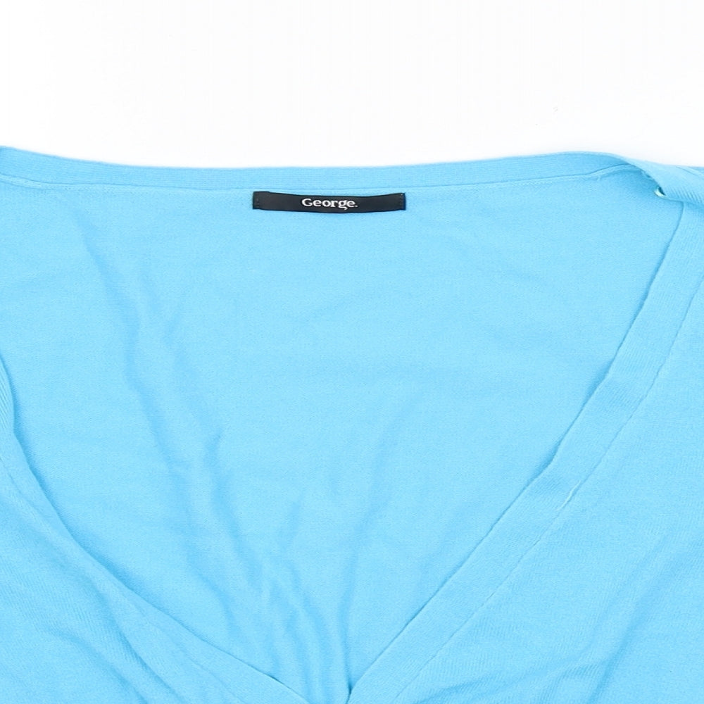 George Womens Blue   Cardigan Jumper Size 14