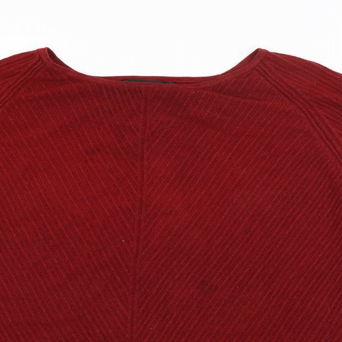 George Womens Red Striped  Pullover Jumper Size 24