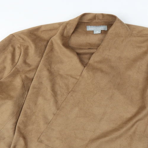 Suzanne Grae Womens Brown   Wrap Jumper Size M