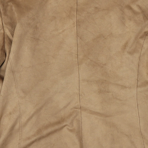 Suzanne Grae Womens Brown   Wrap Jumper Size M