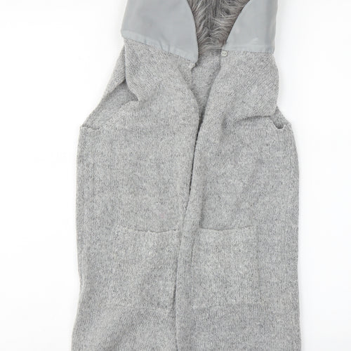Primark Girls Grey   Wrap Jumper Size 8-9 Years