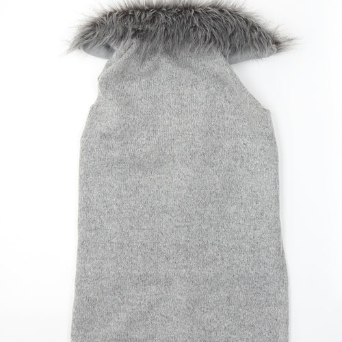 Primark Girls Grey   Wrap Jumper Size 8-9 Years