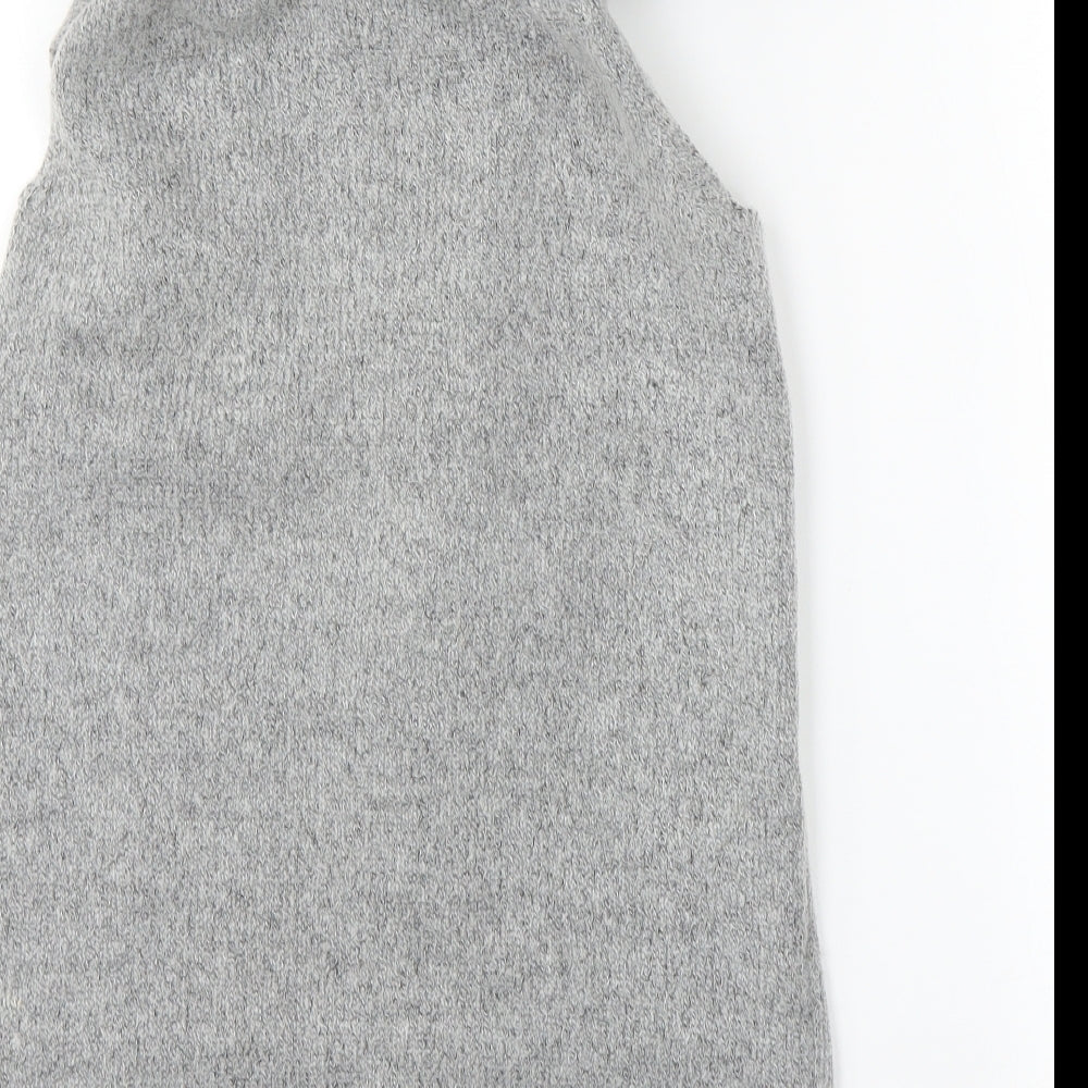 Primark Girls Grey   Wrap Jumper Size 8-9 Years