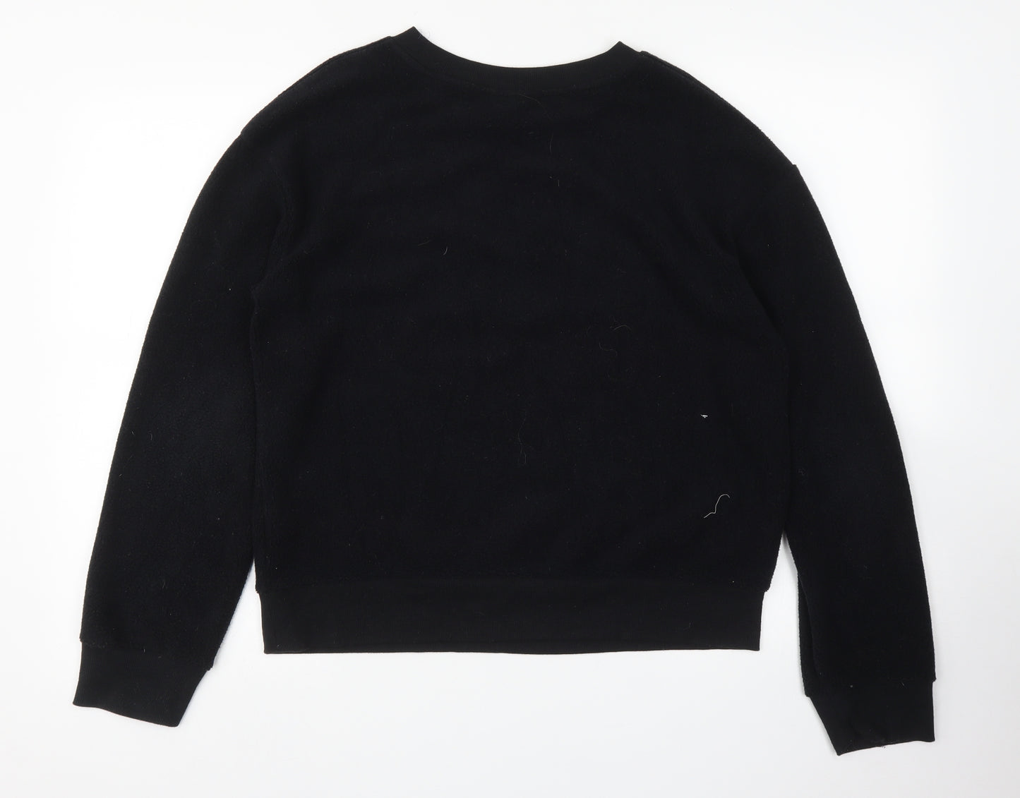Topshop Womens Black   Pullover Sweatshirt Size 10