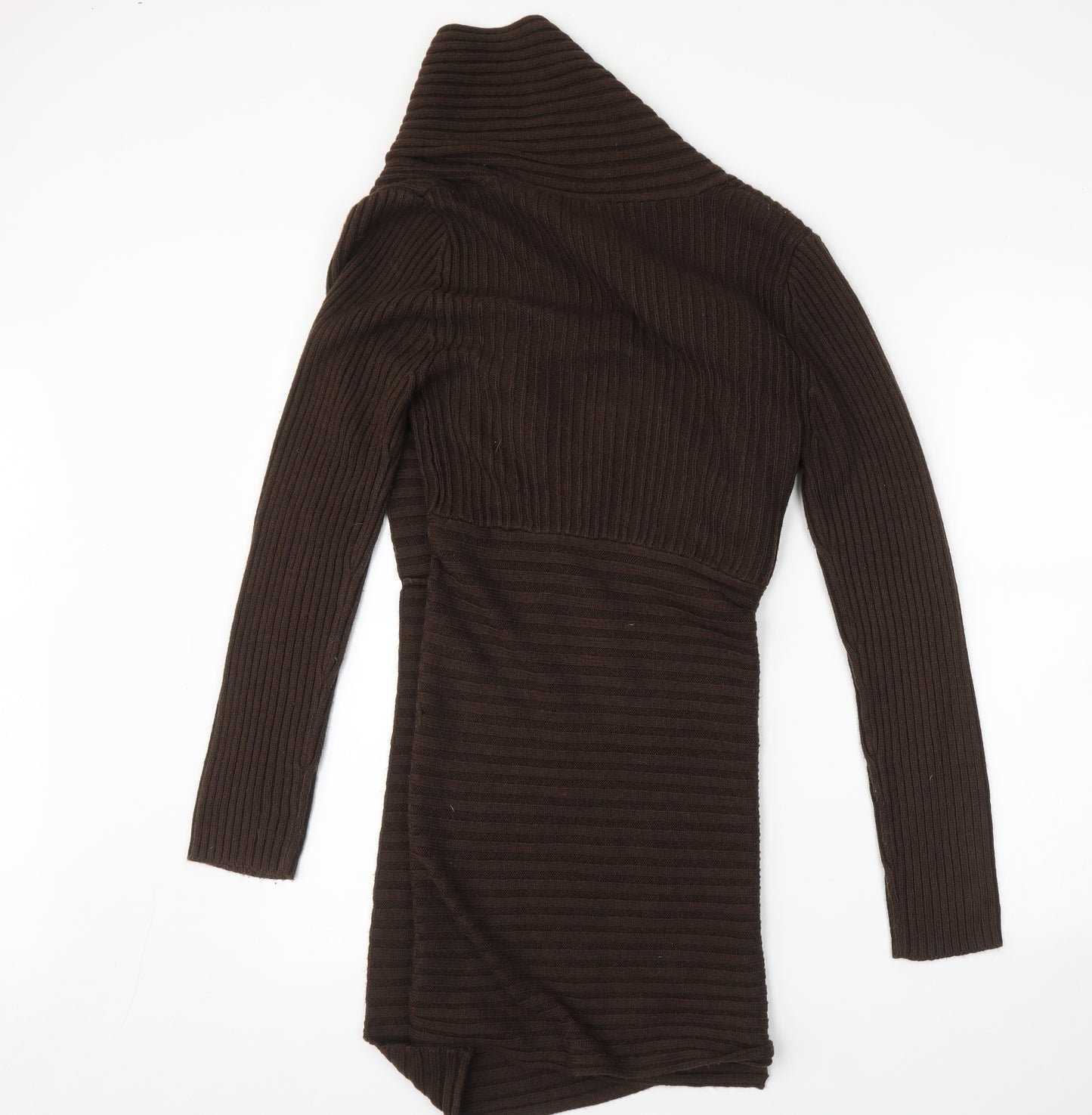Preworn Womens Brown   Wrap Jumper Size M