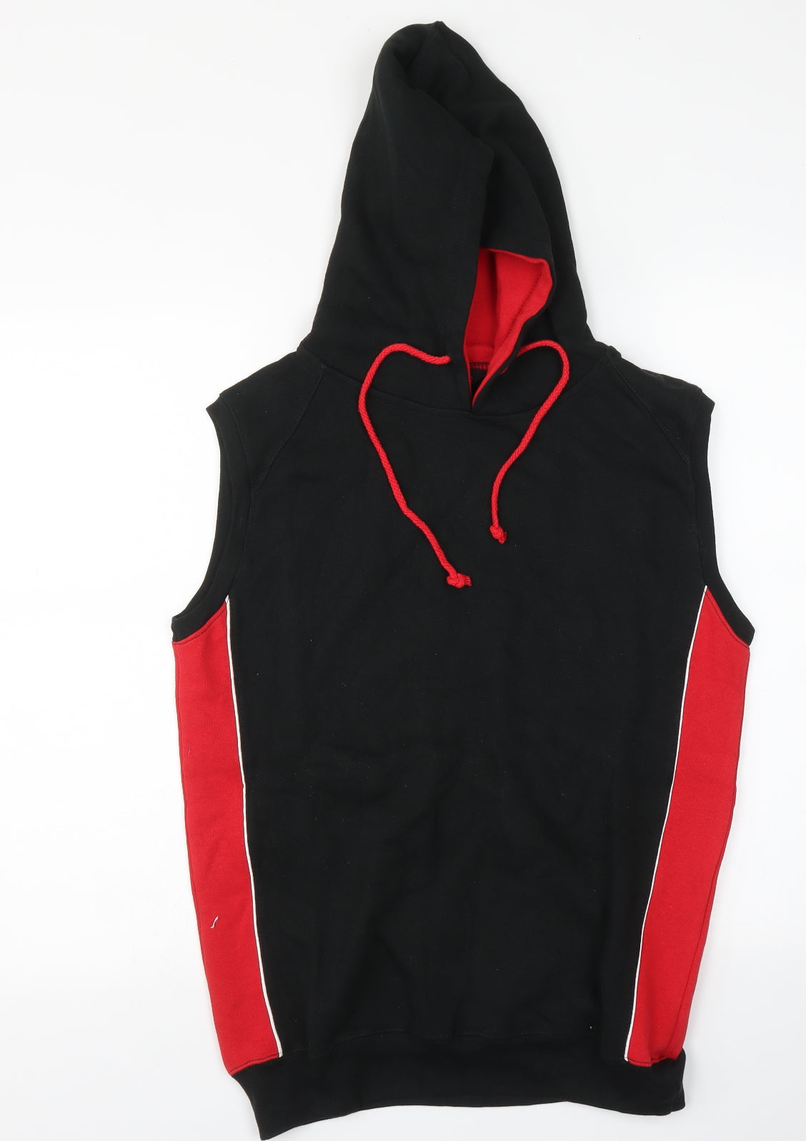 finden Hales Mens Black   Vest Hoodie Size L