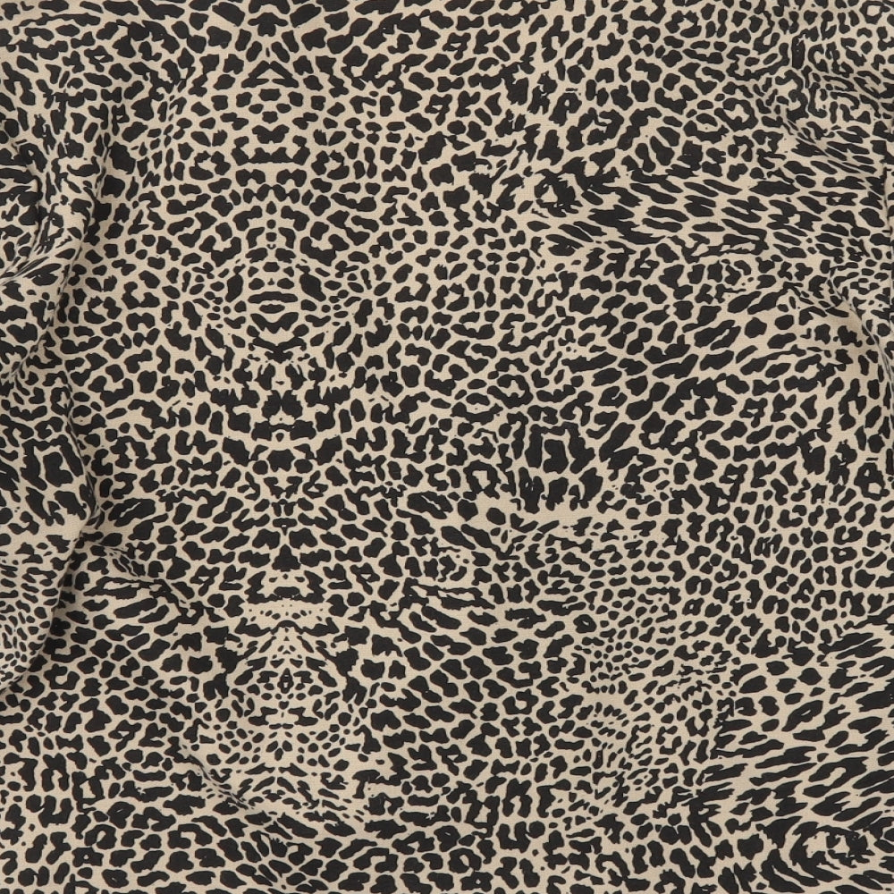 CMD Womens Multicoloured Animal Print  Wrap Jumper Size 16