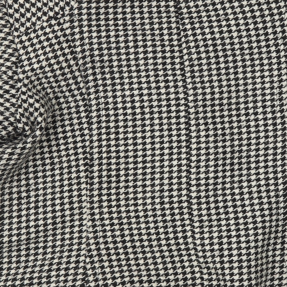 Klass Womens Multicoloured Houndstooth  Jacket Sport Coat Size 12