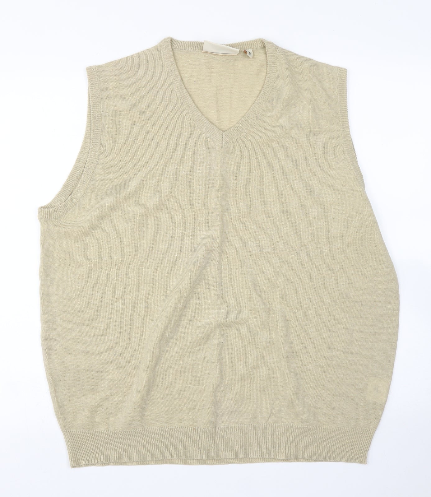 Greenwoods Mens Beige   Vest Jumper Size XL