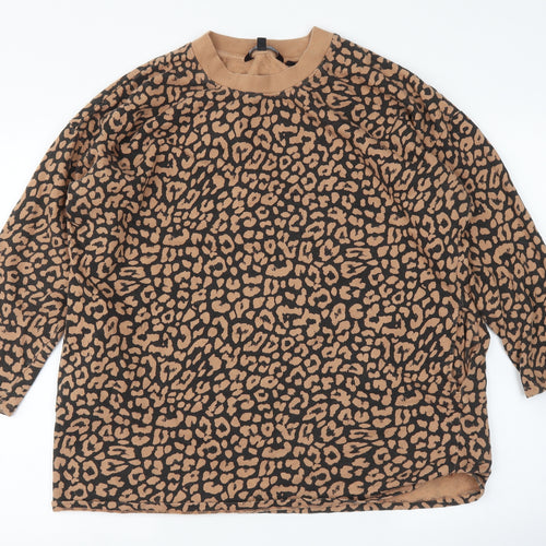 Capsule Womens Multicoloured Animal Print  Pullover Jumper Size 12