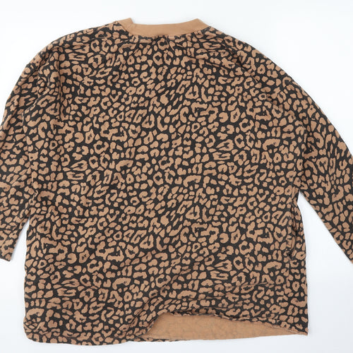 Capsule Womens Multicoloured Animal Print  Pullover Jumper Size 12