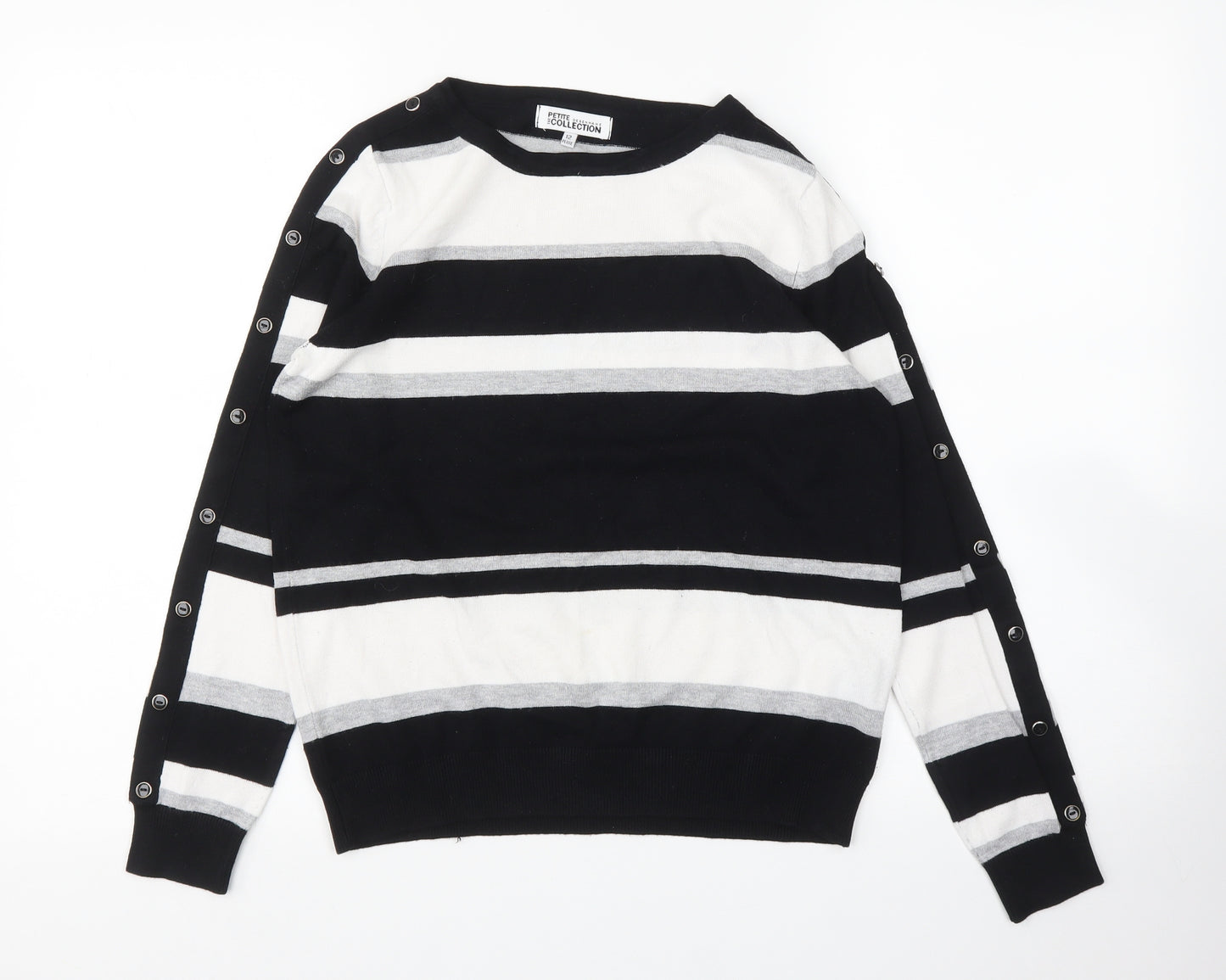 Debenhams Womens Multicoloured Striped  Pullover Jumper Size 12