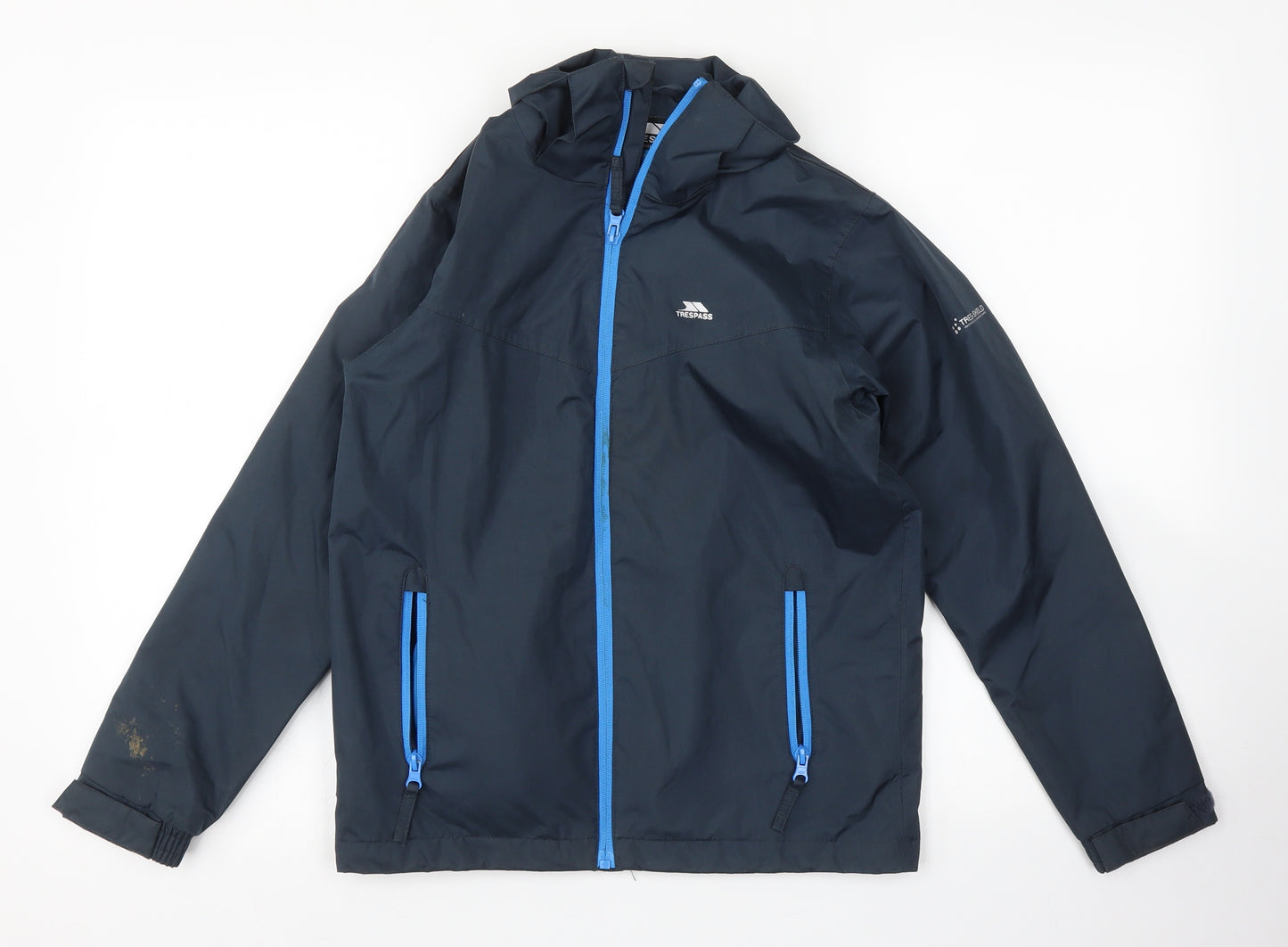 Trespass Boys Blue   Rain Coat Coat Size 9-10 Years