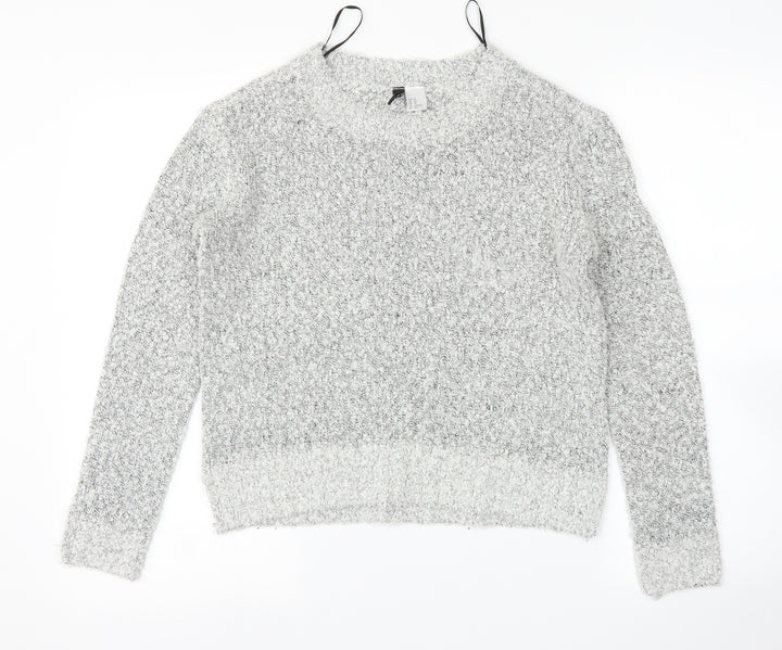 H&M Womens Grey   Pullover Jumper Size XS