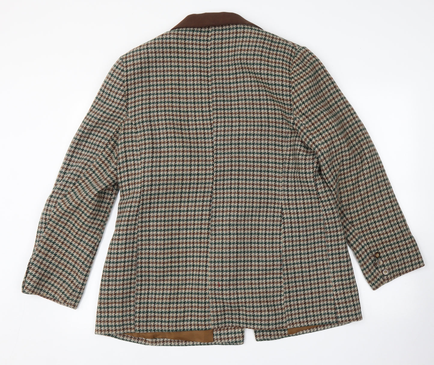 Carrera Womens Multicoloured Houndstooth  Jacket Blazer Size 18