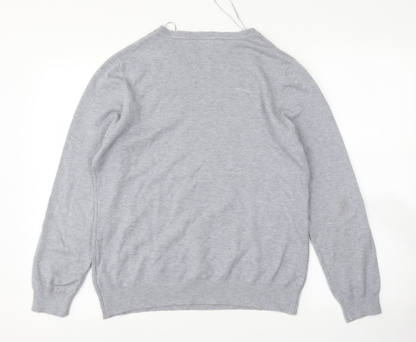 Peacocksq Womens Grey   Pullover Sweatshirt Size 14