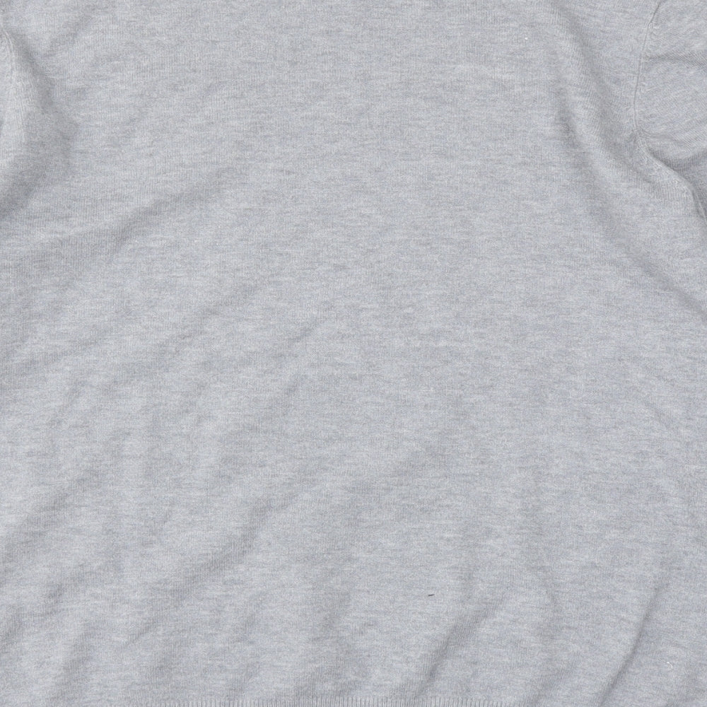 Peacocksq Womens Grey   Pullover Sweatshirt Size 14