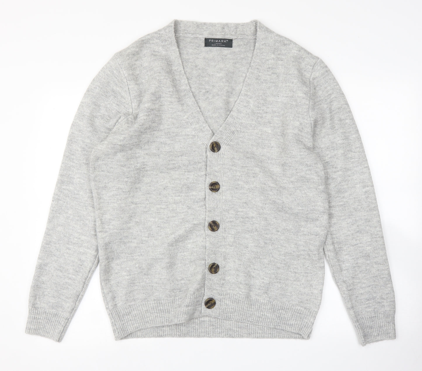 Primark Womens Grey   Cardigan Jumper Size L