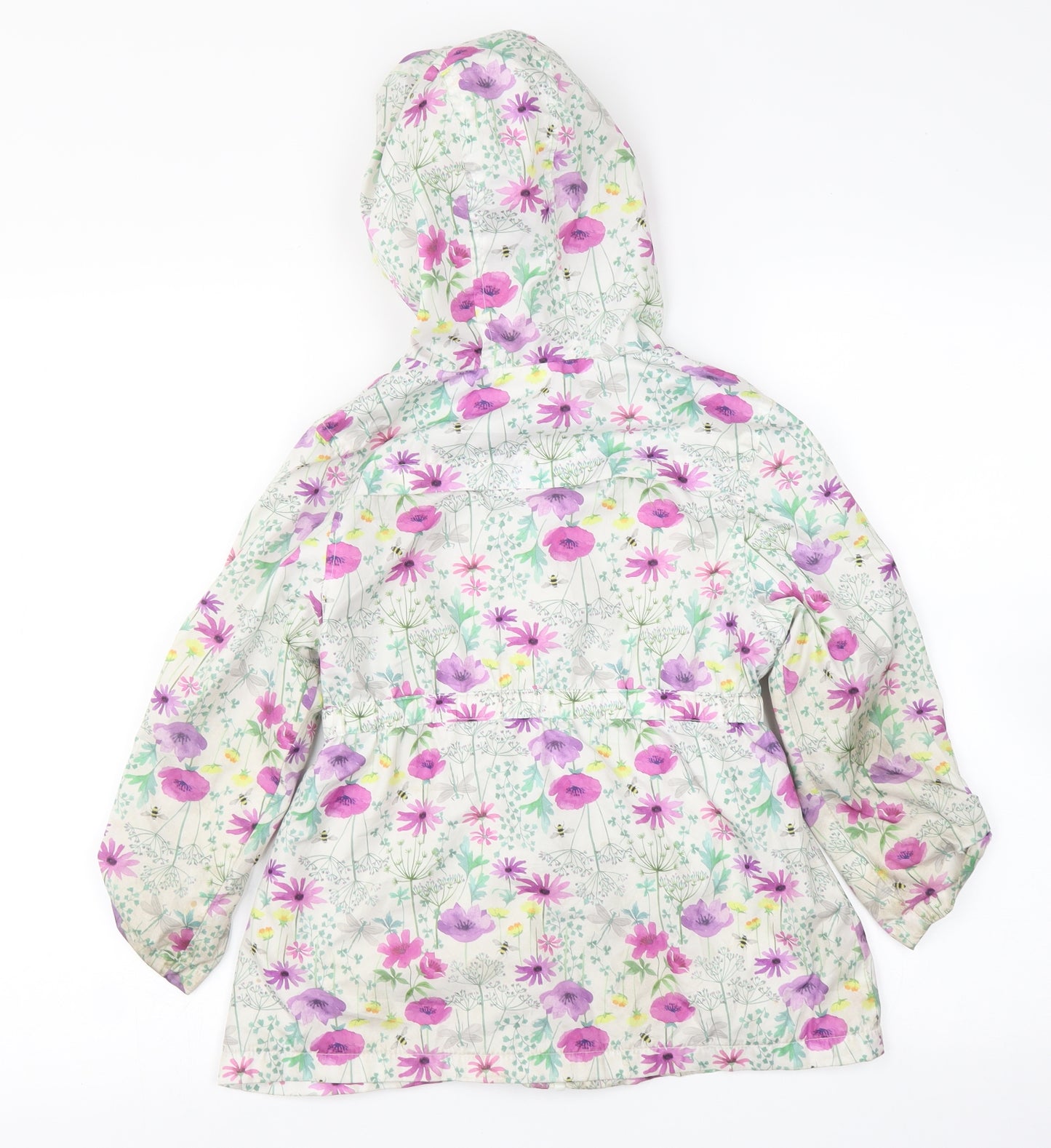 F&F Girls Multicoloured Floral  Rain Coat Coat Size 6-7 Years