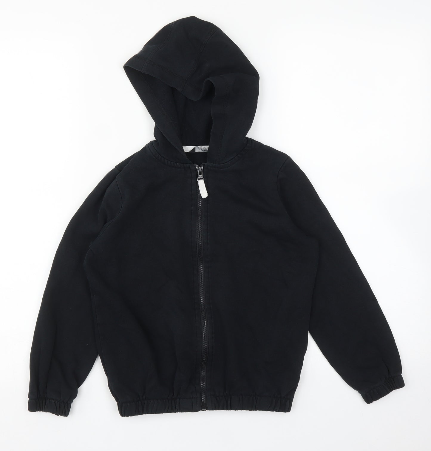 George Girls Black   Full Zip Hoodie Size 7-8 Years