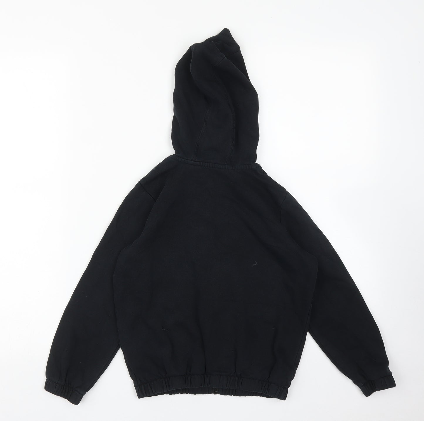George Girls Black   Full Zip Hoodie Size 7-8 Years