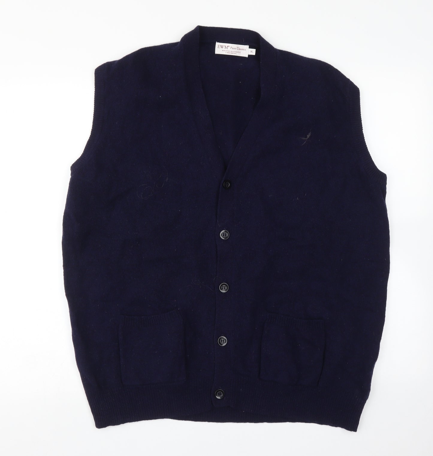 EWM Womens Blue   Vest Jumper Size XL