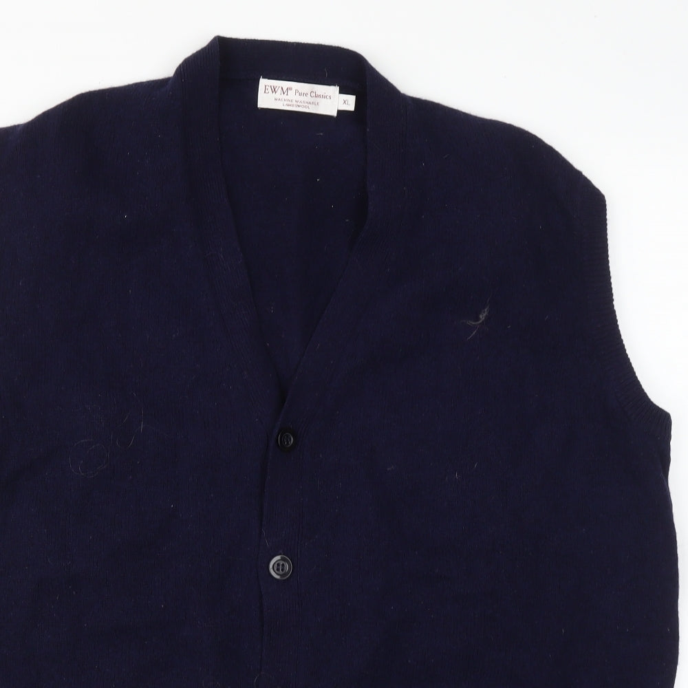 EWM Womens Blue   Vest Jumper Size XL