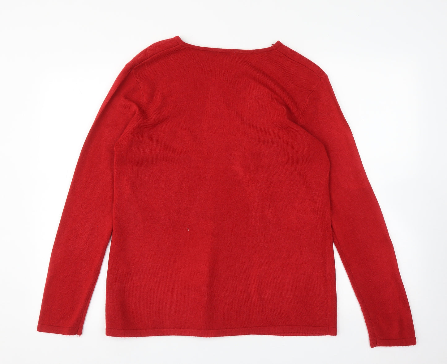Damart Womens Red   Pullover Jumper Size 14