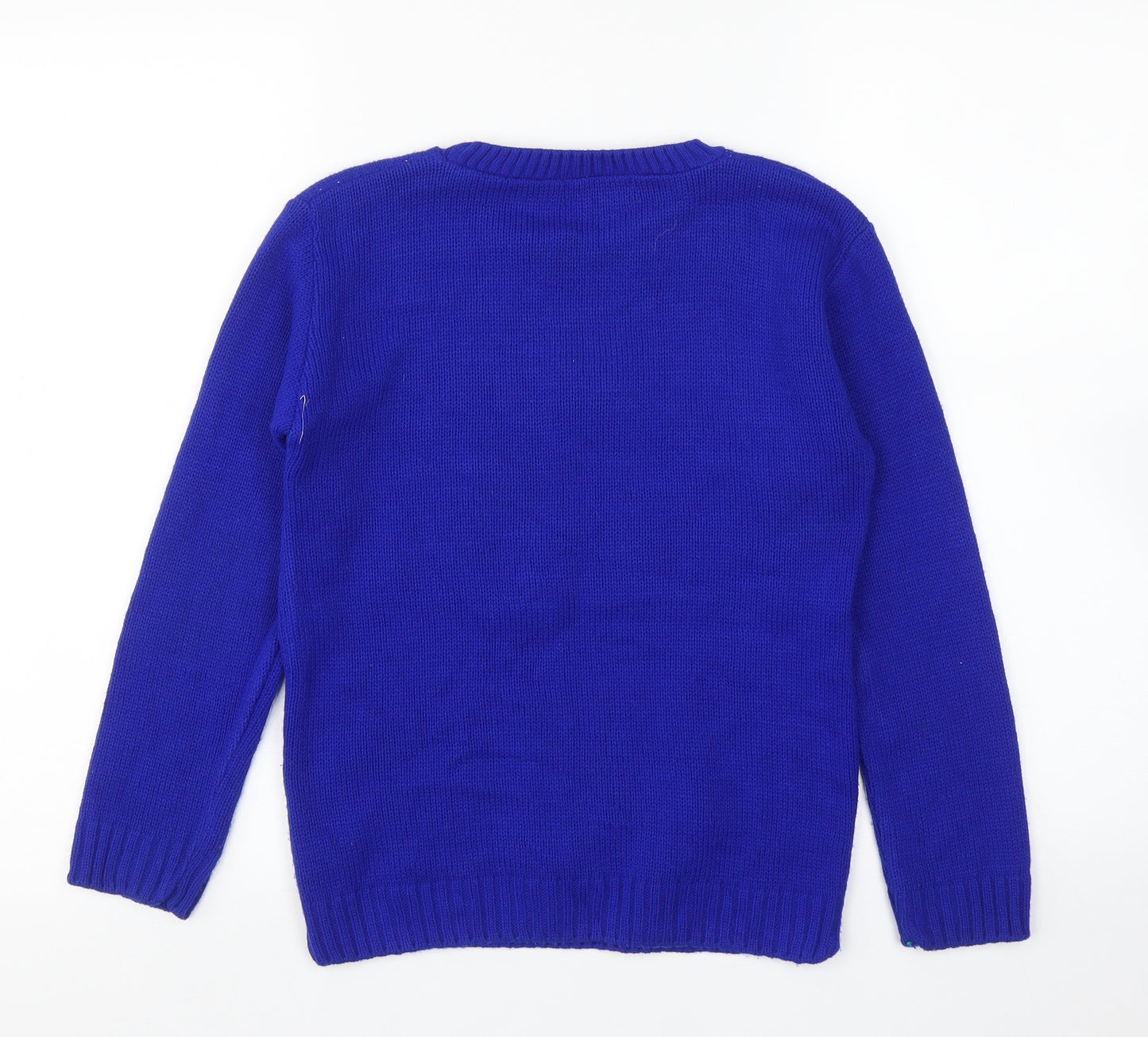 Noroze Boys Blue   Pullover Jumper Size 9-10 Years  - Snowman