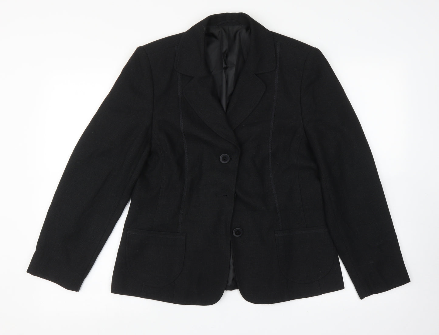 Kirsten Womens Black   Jacket Sport Coat Size 12