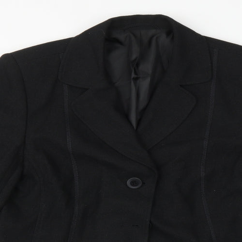 Kirsten Womens Black   Jacket Sport Coat Size 12