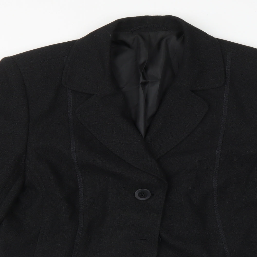 Kirsten Womens Black   Jacket Sport Coat Size 12