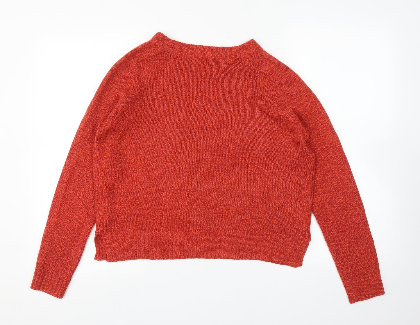 H&M Womens Orange   Pullover Jumper Size S