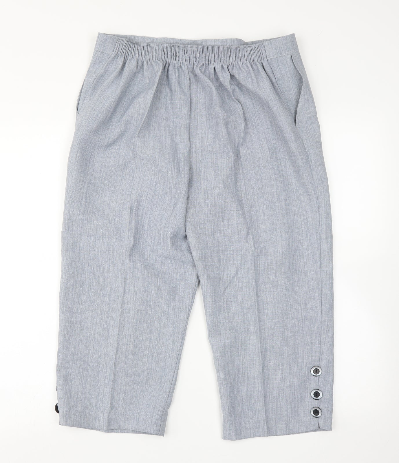 Preworn Womens Blue   Cropped Trousers Size 18 L20 in